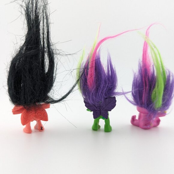 Lot of 3 Zelfs Troll Dolls Moose Toys Pencil Topper Bundle - Picture 2 of 2